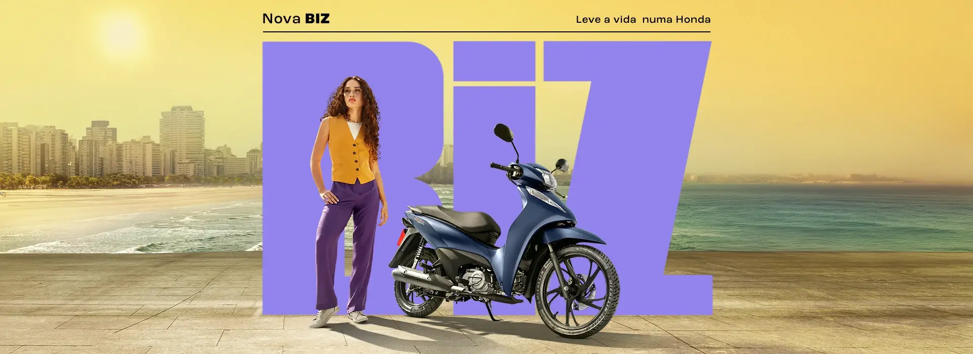 Foto em destaque da Biz 125 EX